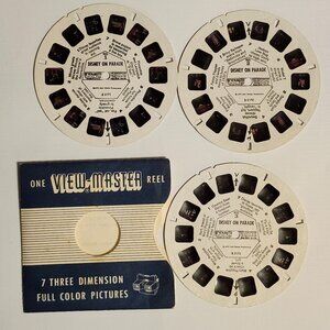 VINTAGE Walt Disney DISNEY ON PARADE View Master Reels 1973 Lot of 3